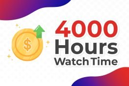 YouTube Monetization Package - 4000Hours Watchtime + 1000 Genuine Subscribers