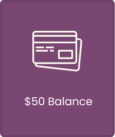 Prepaid Virtual Credit Cards - $50 Balance Card